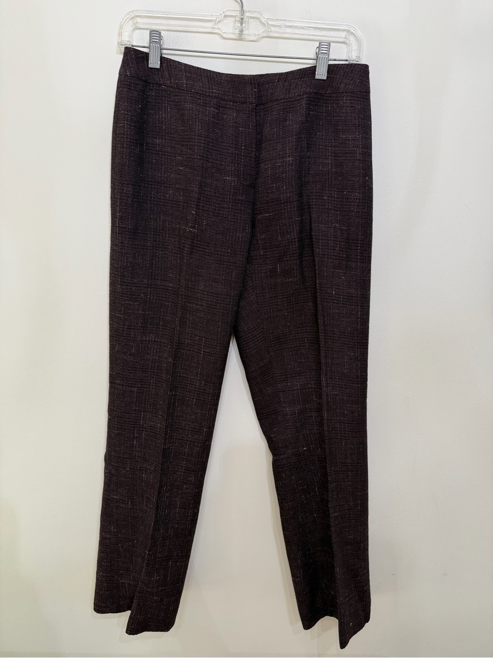 Lafayette 148 NY Wool Alpaca Linen Blend Purple Work Pants Slacks Women’s 4 P